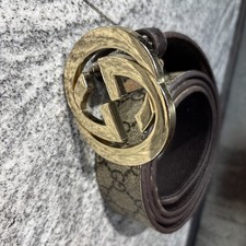 Gucci GG Gucci Print Belt Size 42