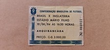 Ticket 1984 Brazil vs. England Friendly