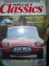 POPULAR CLASSICS 92/01 VAUXHALL CRESTA FORD CAPRI RS3100 SCIMITAR LOTUS 7 JAG E