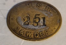 L.M.S.R Railway Check Token