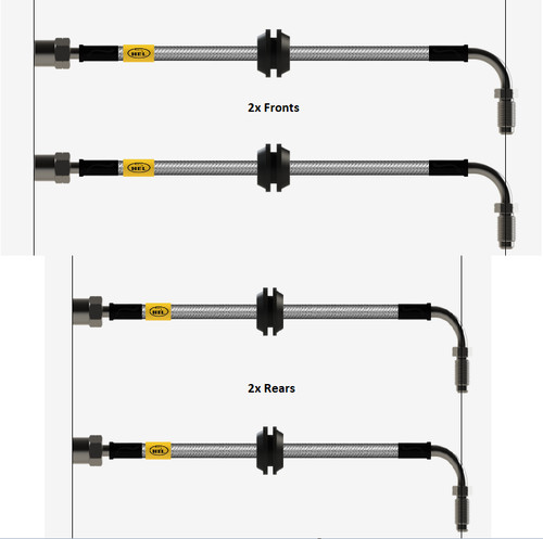 Full kit hel brake - brake, lines