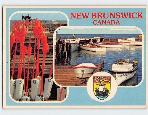 Postcard boats lobster - boats,,