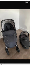 Egg pram and stroller in grey