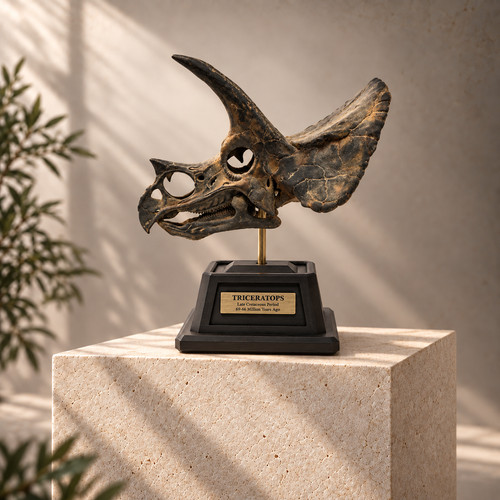 Triceratops fossil skull - triceratops,, fossil,