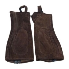 Shires Brown Suede Half Chaps