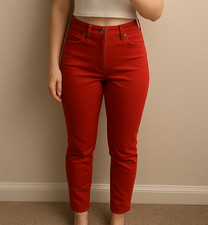 Primark Denim Co Red Stretch Skinny Jeans – Size 12 – C35