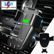 Car Wireless Charger Air Vent Phone Mount Holder Fast 10 W Cradle For iphone Van