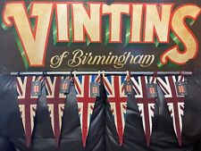 union jack stiched pennant ( 6x15 in )