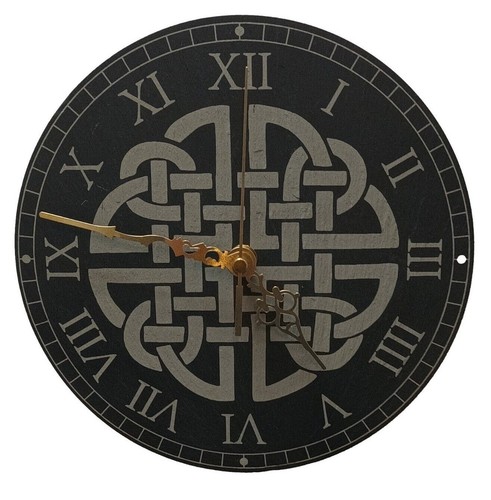 Genuine welsh slate wall - wall, clock