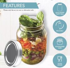 HEFTMAN 6 x Glass Mason Jars