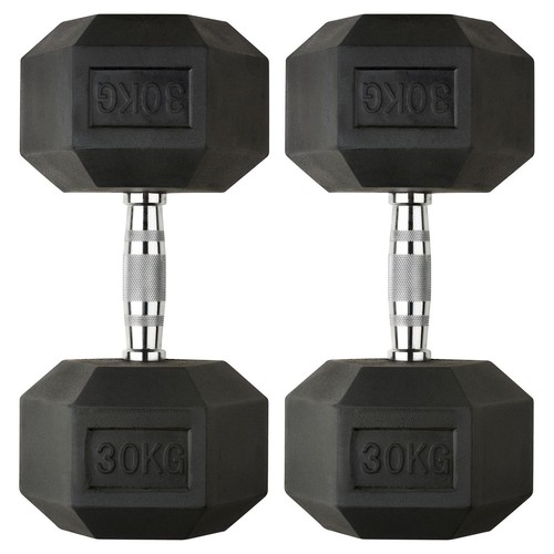 30kg hex dumbbells - pair,