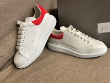ALEXANDER MCQUEEN  Oversized Trainers white red  uk 8.5 eu 42.5 RRP £420 BT74