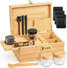 Large Bamboo Stash Box Set