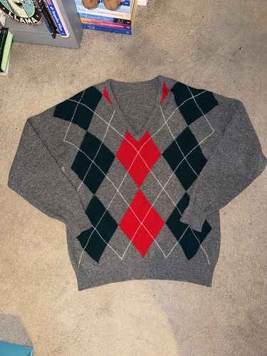 Vintage pure cashmere argyle - pure,