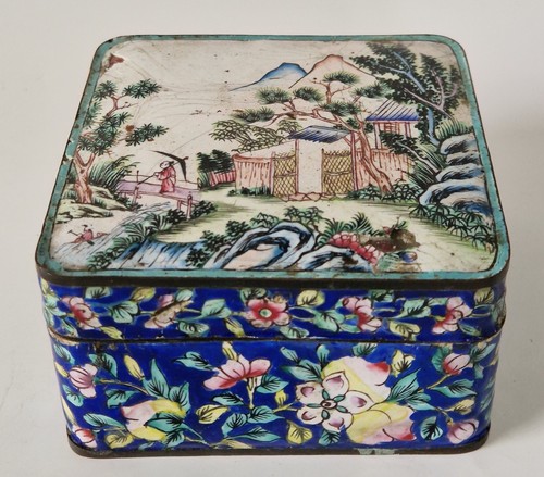 Antique chinese canton enamel - canton,