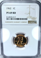1962 PROOF LINCOLN CENT 1C NGC
