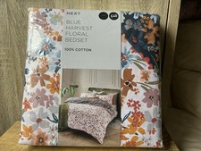 White/Blue Floral 100% Cotton