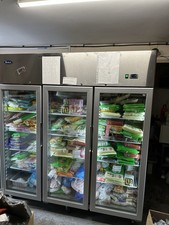 Three Door Freestanding Freezer Excellent Condition