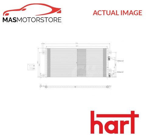 Air con condenser hart 611 - condenser,