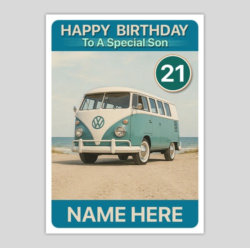 Camper van personalised a5 - van,