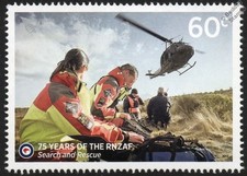 2012 BELL UH-1 Iroquois HUEY SAR HELICOPTER 75th Anniv. RNZAF Aircraft Stamp