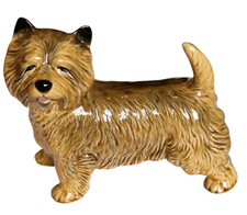 Cairn Terrier Dog Figurine Vintage Ceramic Terrier Pup Ornament Collectable Dog