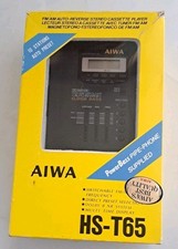 AIWA Radio Cassette Player HS-T65 with instructions Tested - see description