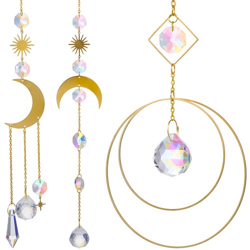 3pcs crystal sun catchers - sun,