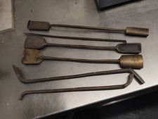 6 antique brass sand casting tools goldsmith silversmith tools