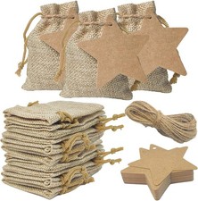 20 Small Hessian Gift Bags