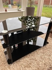 Glass Corner TV Stand 80cm