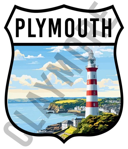Plymouth devon car - devon, sticker