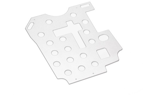 Anodised aluminium pedal floor