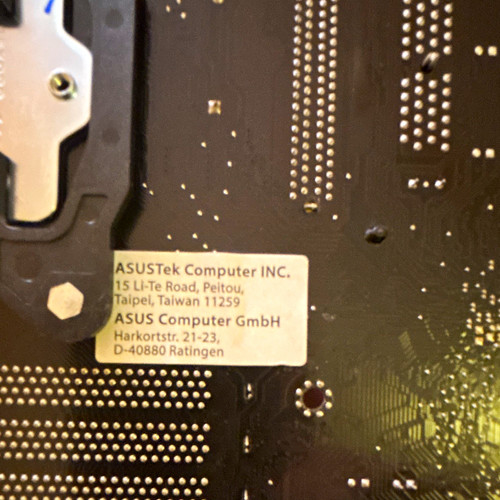 Asus computer motherboard - asus,