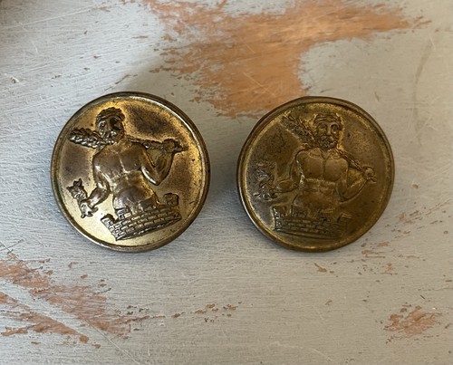 Antique brass livery buttons - brass,