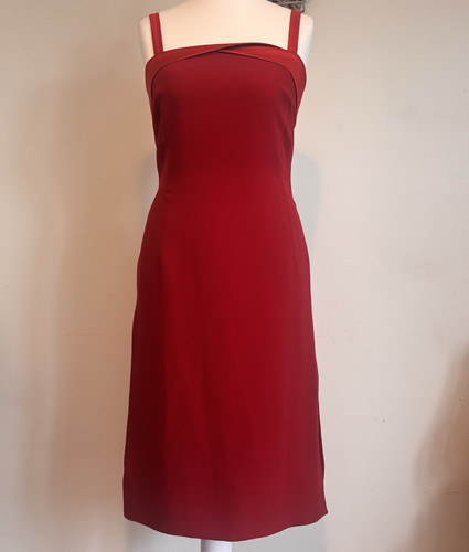Luis civit red midi dress - midi, uk