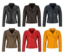 Ladies leather jacket - ladies,