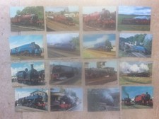 Joblot 16 Train Rail Postcards