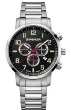 Wenger Victorinox Swiss Mens Attitude Chronograph Ronda 5030.D Watch 01.1543.102