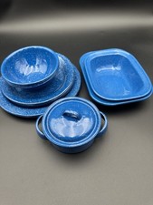Blue speckled Enamel metal