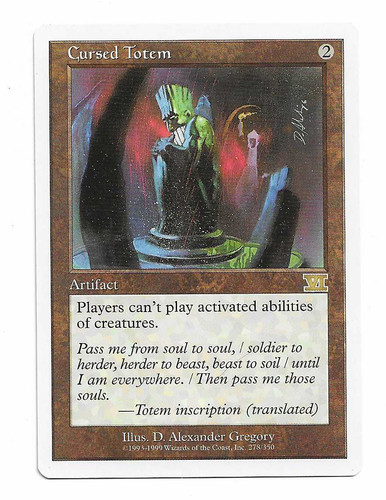Mtg cursed totem sixth - x1,