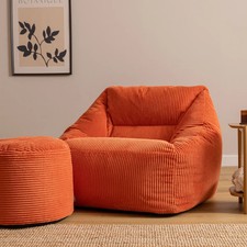 Orange Ligne Roset Togo Seat Style Sofa One Seater And Ottoman
