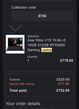 Acer Nitro 5 15.6" Gaming