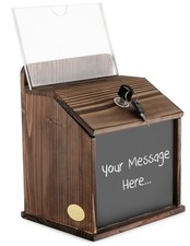 Wood Suggestion Box with Lock