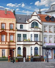 Town house with - , studio