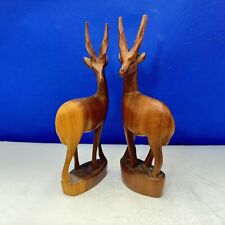 Carved Wooden Antelope Gazelle