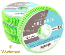 Wychwood Lure Mode Fluorocarbon Tippet 50m Spools Fly Fishing Leader 3lb - 10lb