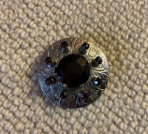 Vintage mizpah amethyst - vintage, brooch