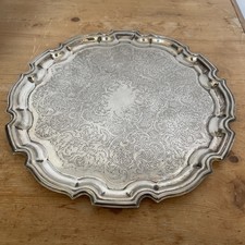 Vintage Serving Tray Silver Plated Cavalier England Serving Tray Retro Platter