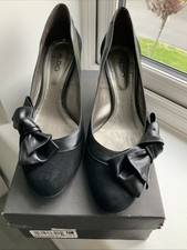 Black Suede Leather Heeled Aldo Size 41 Shoes